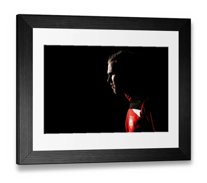 Framed Print : Gustav Engvall Emerges from Shadows: Wolverhampton Wanderers vs. Bristol City (December 2016)