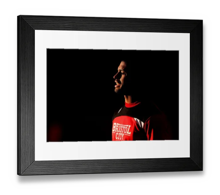 Framed Print : Mark Little Emerges from Shadows: Wolverhampton Wanderers vs. Bristol City, 12 / 26 / 2016