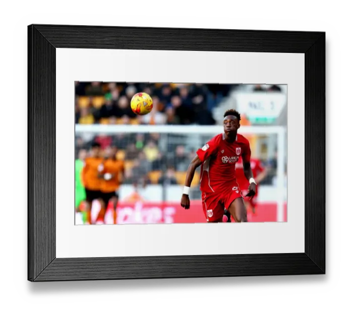 Framed Print : Chasing the Championship Dream: Tammy Abraham's Pursuit at Molineux