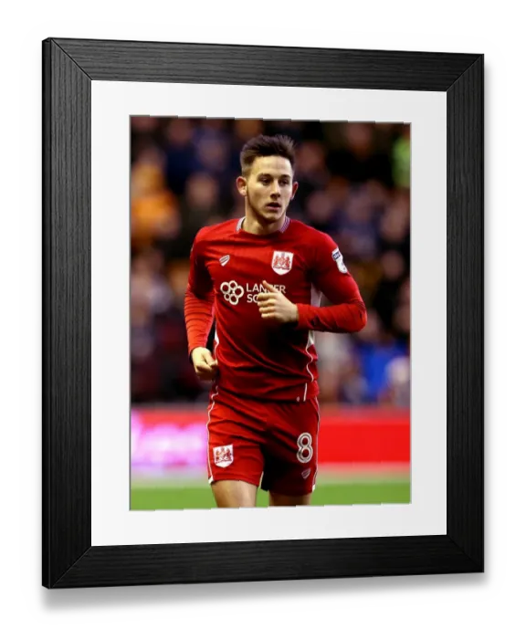 Framed Print : Josh Brownhill of Bristol City in Action Against Wolverhampton Wanderers, Sky Bet Championship, December 2016 Framed Print : Josh Brownhill of Bristol City in Action Against Wolverhampton Wanderers, Sky Bet Championship, December 2016