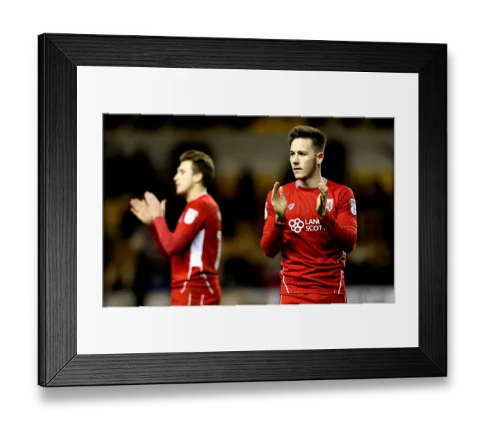 Framed Print : Bristol City's Brownhill and Freeman Face Off Against Wolverhampton Wanderers in Championship Clash Framed Print : Bristol City's Brownhill and Freeman Face Off Against Wolverhampton Wanderers in Championship Clash
