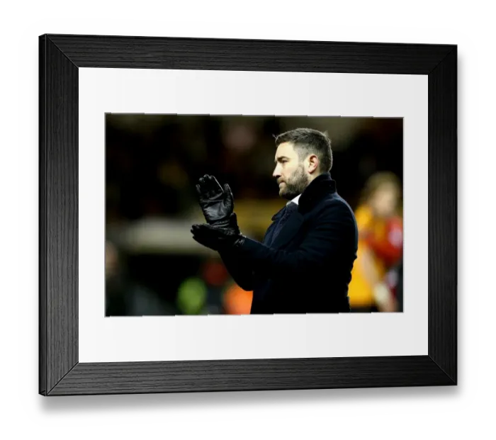Framed Print : Lee Johnson Leads Bristol City at Molineux Against Wolverhampton Wanderers (December 2016)