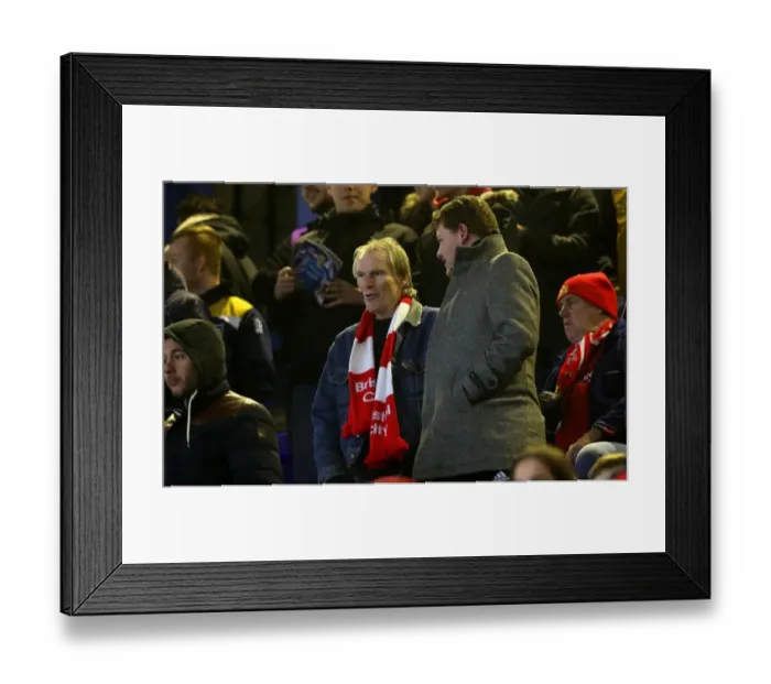 Framed Print : Bristol City Fans Celebrate at Portman Road During Sky Bet Championship Match Against Ipswich Town, December 2016 Framed Print : Bristol City Fans Celebrate at Portman Road During Sky Bet Championship Match Against Ipswich Town, December 2016