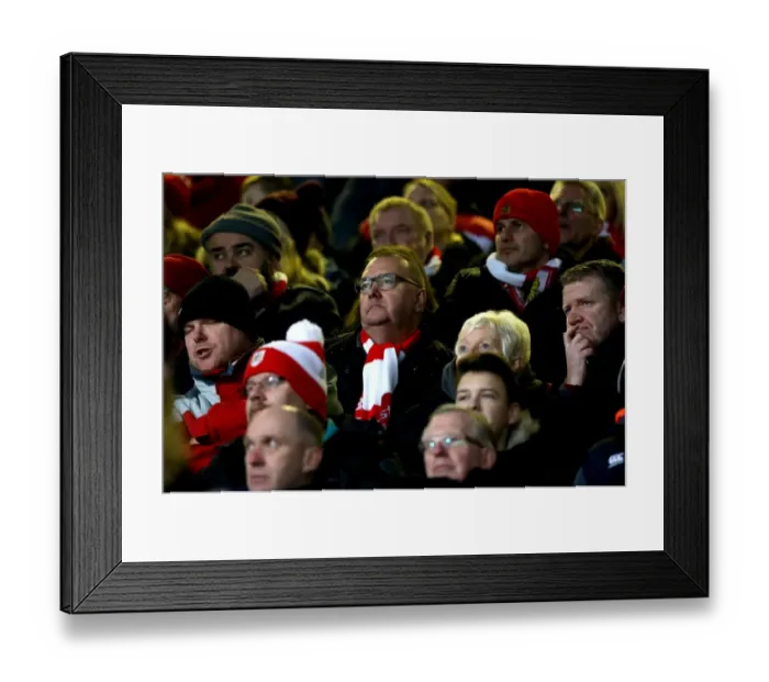 Framed Print : Bristol City Fans at Portman Road during Sky Bet Championship Match against Ipswich Town, December 2016 Framed Print : Bristol City Fans at Portman Road during Sky Bet Championship Match against Ipswich Town, December 2016
