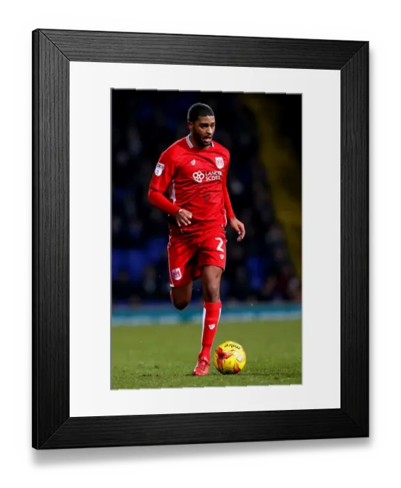 Framed Print : Mark Little of Bristol City in Action Against Ipswich Town, Portman Road, December 2016
