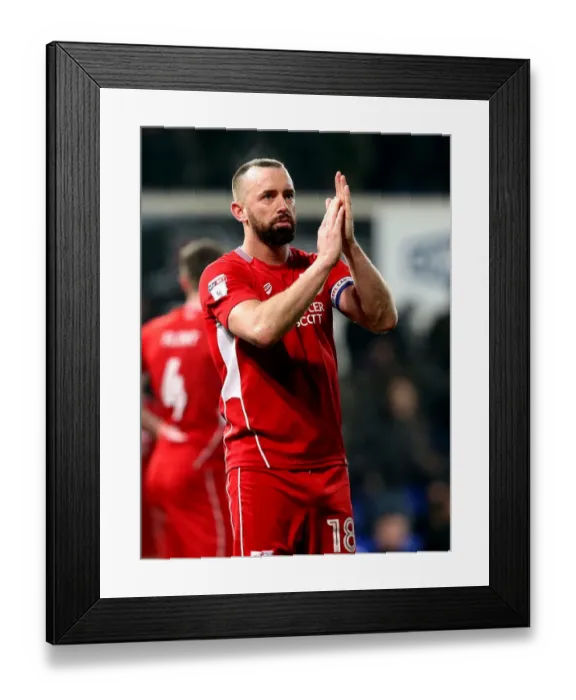 Framed Print : Aaron Wilbraham of Bristol City in Action at Ipswich Town, Sky Bet Championship (December 2016)