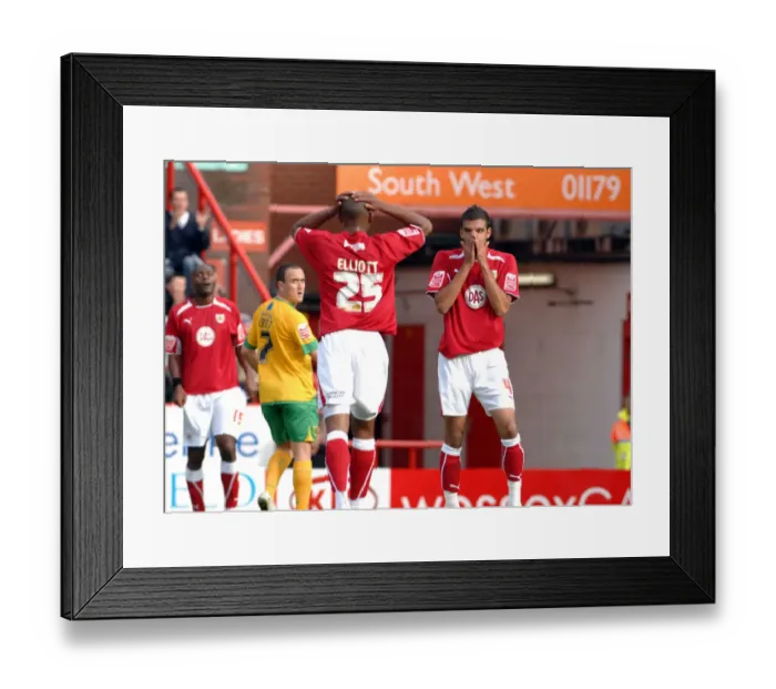 Framed Print : Bristol City vs Norwich City: A Football Rivalry - Season 08-09