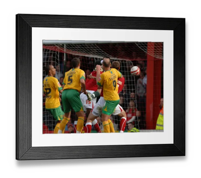 Framed Print : Bristol City vs. Norwich City: A Clash of Football Titans (Season 08-09) Framed Print : Bristol City vs. Norwich City: A Clash of Football Titans (Season 08-09)