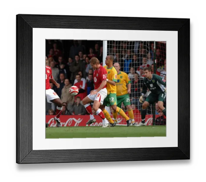 Framed Print : Bristol City vs Norwich City: A Football Rivalry - Season 08-09 Framed Print : Bristol City vs Norwich City: A Football Rivalry - Season 08-09