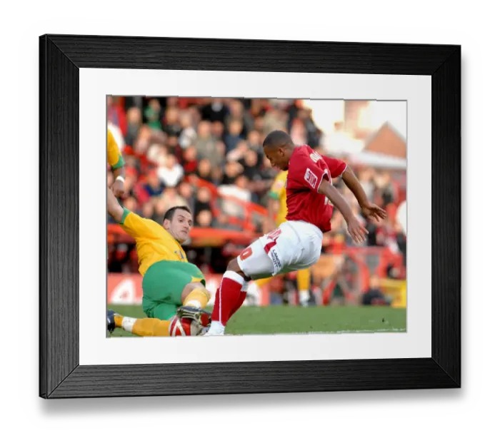 Framed Print : Bristol City vs Norwich City: A Football Rivalry - Season 08-09 Framed Print : Bristol City vs Norwich City: A Football Rivalry - Season 08-09