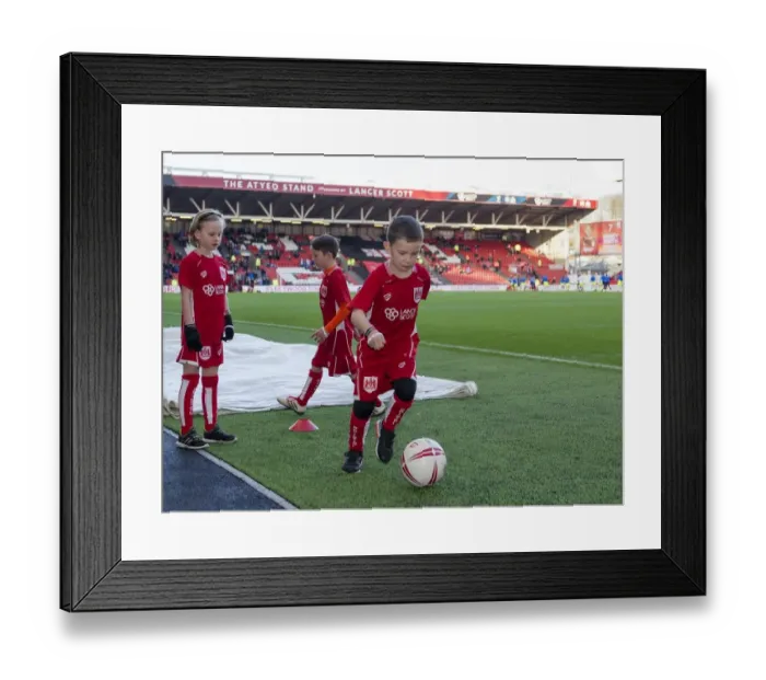 Framed Print : Bristol City vs Reading: Mascot's Thrill at Ashton Gate before Championship Showdown