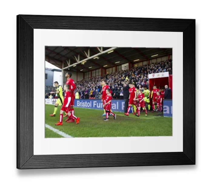Framed Print : Bristol City Players and Mascots Make Their Entrance at Ashton Gate for Sky Bet Championship Match against Reading (2017) Framed Print : Bristol City Players and Mascots Make Their Entrance at Ashton Gate for Sky Bet Championship Match against Reading (2017)