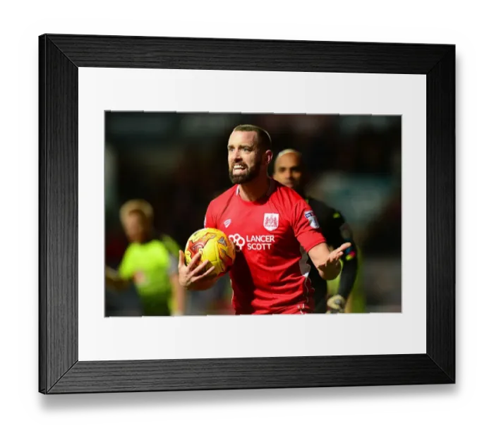 Framed Print : Bristol City's Aaron Wilbraham Appeals During Bristol City vs Reading Match, 2017 Framed Print : Bristol City's Aaron Wilbraham Appeals During Bristol City vs Reading Match, 2017