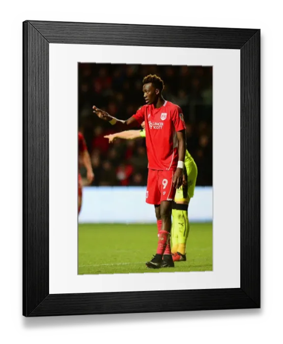 Framed Print : Tammy Abraham Scores: Bristol City vs Reading, Sky Bet Championship, 2017