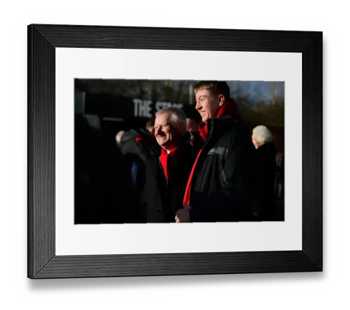 Framed Print : Bristol City FC: Steve Lansdown Meets Fans at Ashton Gate During Bristol City vs. Reading Match, 2017