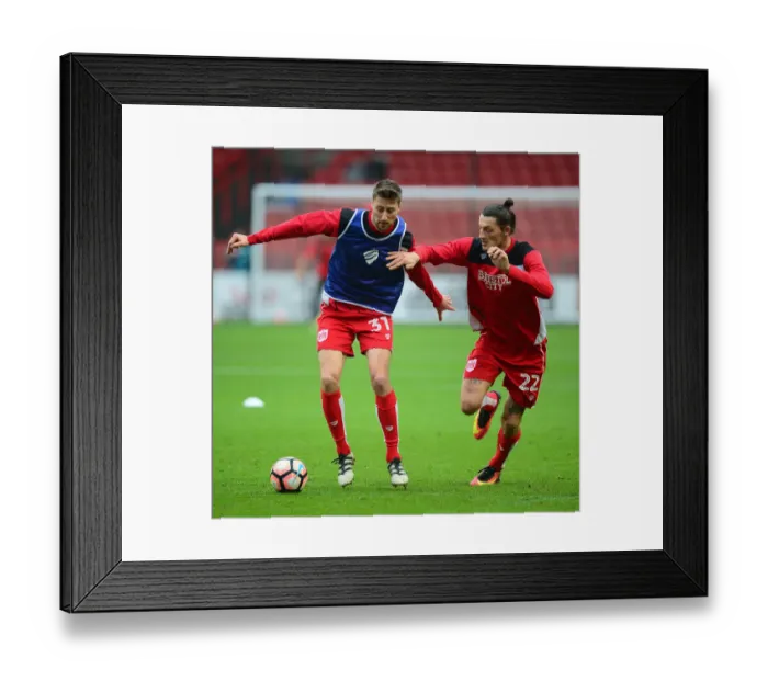 Framed Print : Bristol City's New Signings Jens Hegeler and Milan Djuric Warm Up Ahead of FA Cup Clash with Fleetwood Town Framed Print : Bristol City's New Signings Jens Hegeler and Milan Djuric Warm Up Ahead of FA Cup Clash with Fleetwood Town
