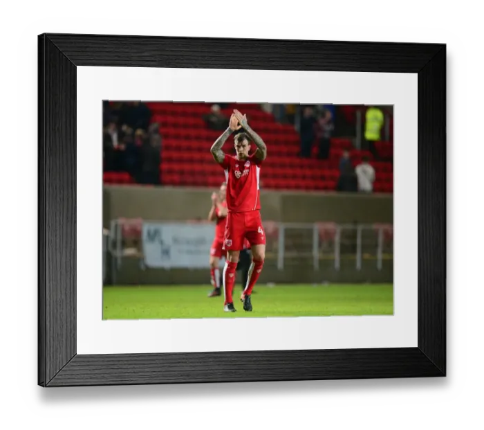 Framed Print : Aden Flint Applauding Ecstatic Fans: Bristol City vs. Fleetwood Town, FA Cup Third Round, Ashton Gate Framed Print : Aden Flint Applauding Ecstatic Fans: Bristol City vs. Fleetwood Town, FA Cup Third Round, Ashton Gate