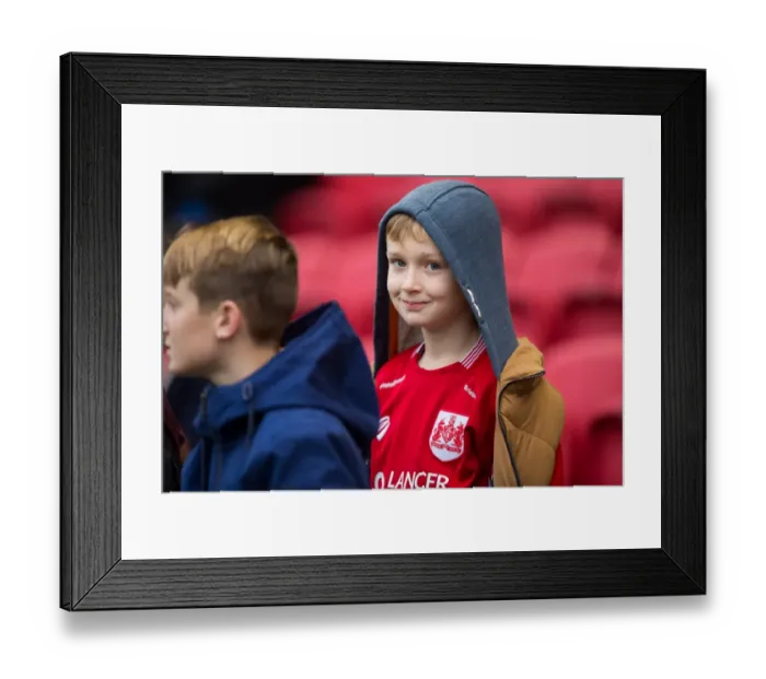 Framed Print : Bristol City vs Fleetwood Town: A FA Cup Third Round Battle at Ashton Gate Stadium