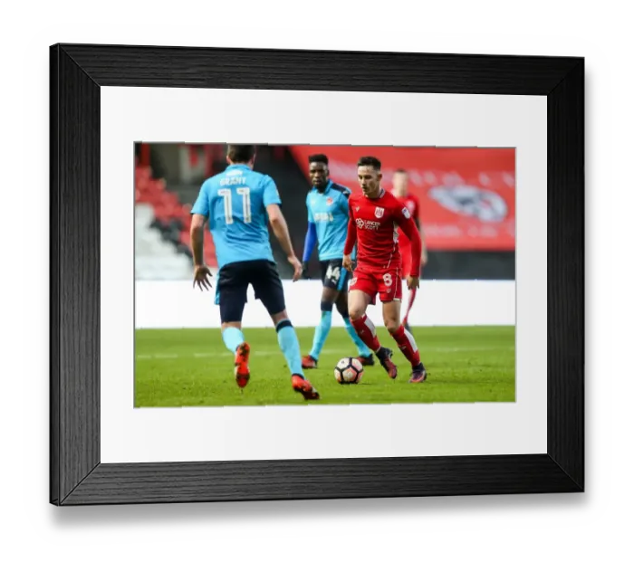 Framed Print : Bristol City vs Fleetwood Town: Intense Clash between Josh Brownhill and Bobby Grant at Ashton Gate Stadium, FA Cup Third Round Framed Print : Bristol City vs Fleetwood Town: Intense Clash between Josh Brownhill and Bobby Grant at Ashton Gate Stadium, FA Cup Third Round