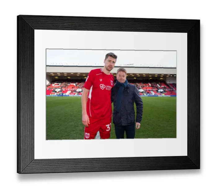 Framed Print : Bristol City's Jens Hegeler Named Man of the Match vs. Cardiff City (14 / 01 / 2017)