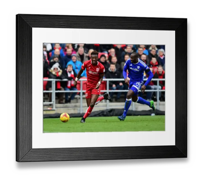 Framed Print : Tammy Abraham Outmaneuvers Souleymane Bamba: A Pivotal Moment in the Bristol City vs. Cardiff City Championship Clash (January 14, 2017) Framed Print : Tammy Abraham Outmaneuvers Souleymane Bamba: A Pivotal Moment in the Bristol City vs. Cardiff City Championship Clash (January 14, 2017)