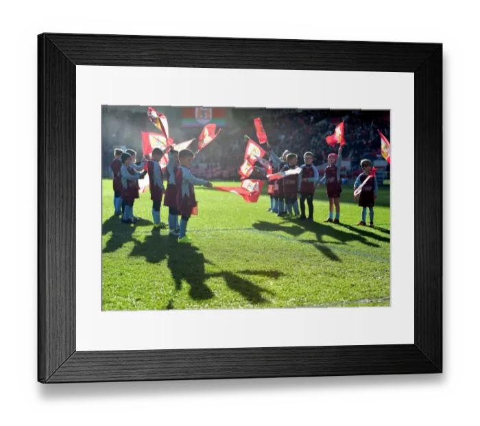Framed Print : Bristol City Flag Bearers at Ashton Gate: Bristol City vs. Cardiff City, Sky Bet Championship (January 14, 2017) Framed Print : Bristol City Flag Bearers at Ashton Gate: Bristol City vs. Cardiff City, Sky Bet Championship (January 14, 2017)