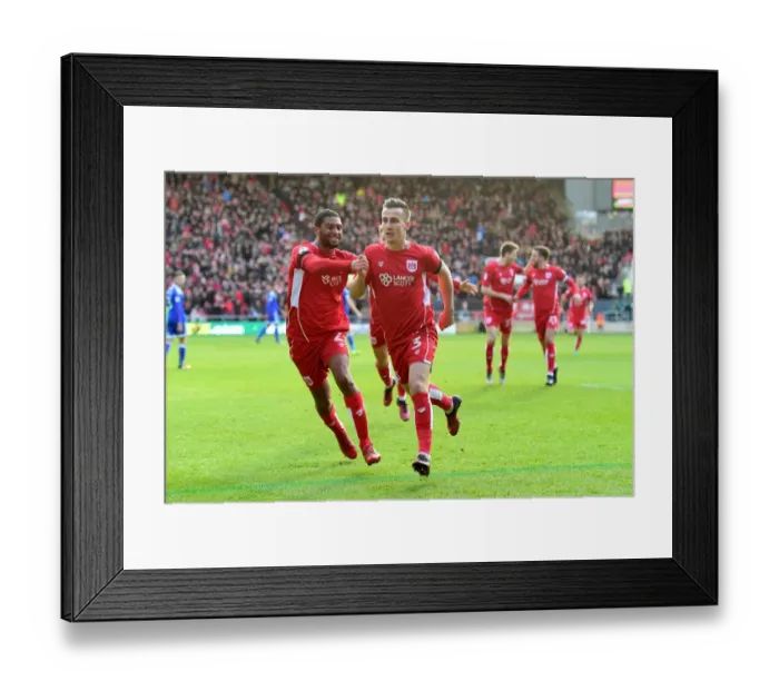 Framed Print : Bristol City's Glory: Joe Bryan Celebrates Win Against Cardiff City (140117) Framed Print : Bristol City's Glory: Joe Bryan Celebrates Win Against Cardiff City (140117)