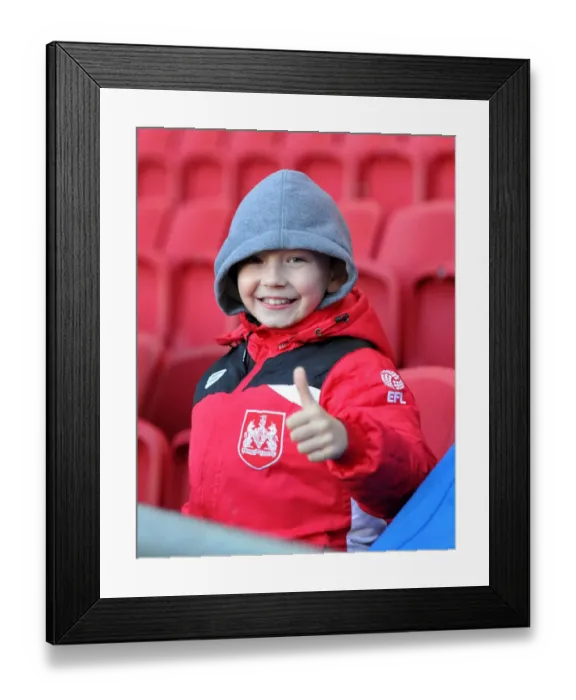 Framed Print : Thrilling Atmosphere at Ashton Gate: Bristol City vs. Cardiff City in Sky Bet Championship