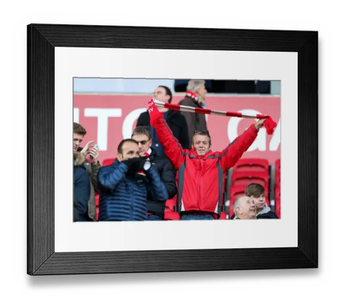 Framed Print : Passionate Bristol City Fans Pack Ashton Gate for Sky Bet Championship Showdown Against Cardiff City