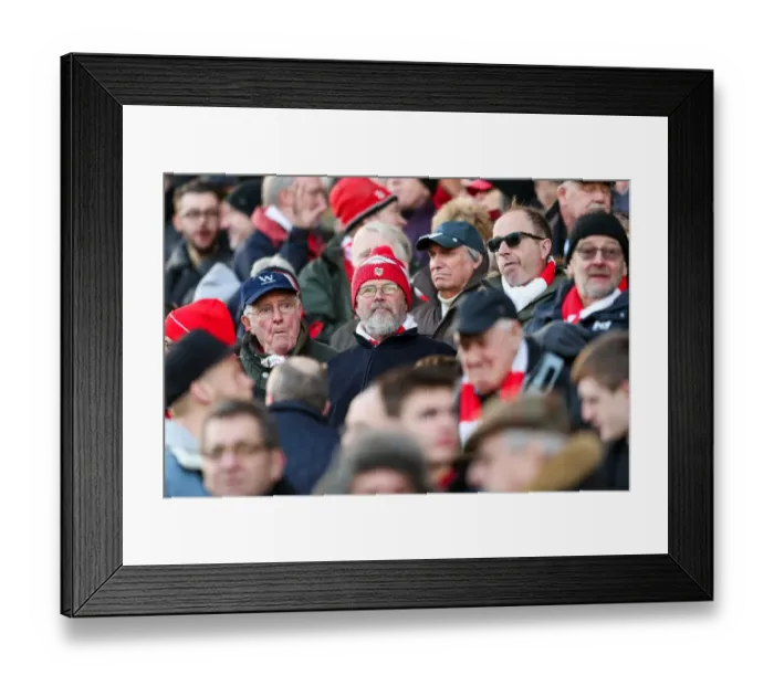 Framed Print : Bristol City vs. Cardiff City: A Sea of Passionate Fans at Ashton Gate Stadium, Sky Bet Championship (14 / 01 / 2017)