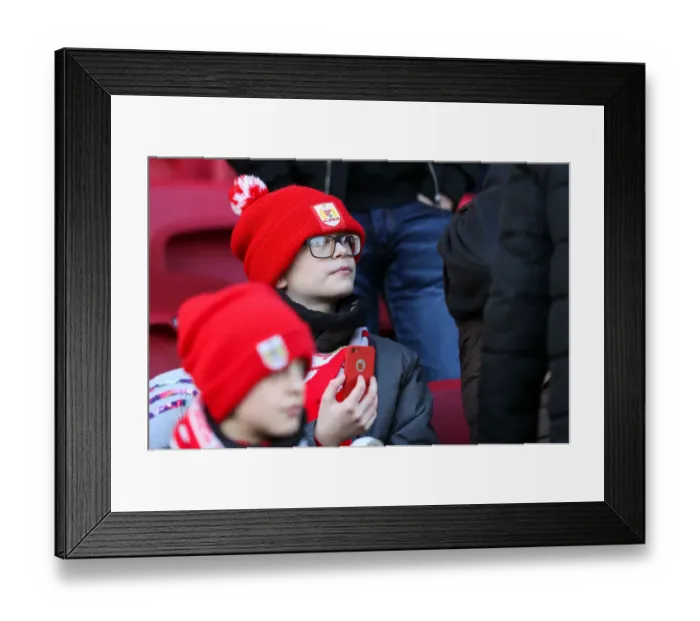Framed Print : Passionate Bristol City Fans Pack Ashton Gate Stadium for Championship Showdown