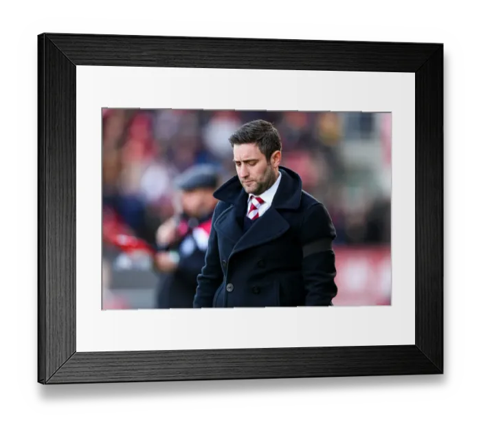 Framed Print : Bristol City's Lee Johnson Displays Frustration Against Cardiff City, Sky Bet Championship (14 / 01 / 2017)