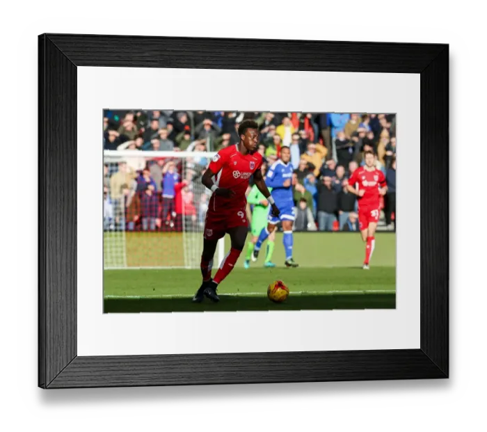 Framed Print : Tammy Abraham in Action: Bristol City vs Cardiff City (Sky Bet Championship)