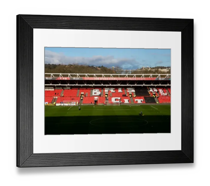 Framed Print : Sky Bet Championship Showdown: Bristol City vs. Cardiff City at Ashton Gate Stadium