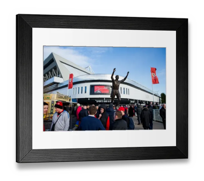 Framed Print : Bristol City vs Cardiff City: Atyeo Statue at Ashton Gate Stadium, Sky Bet Championship (14 / 01 / 2017)