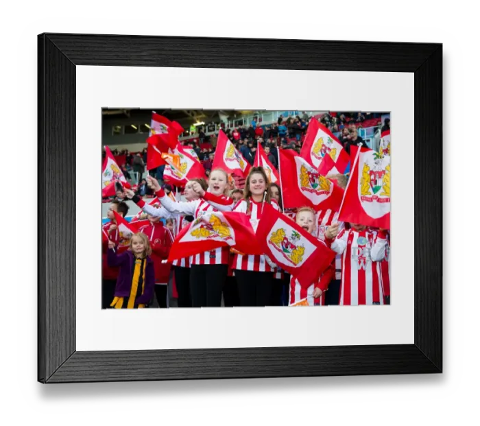 Framed Print : Sea of Passion: Bristol City vs. Cardiff City, Sky Bet Championship (14 / 01 / 2017) - A Sea of Fans at Ashton Gate Stadium