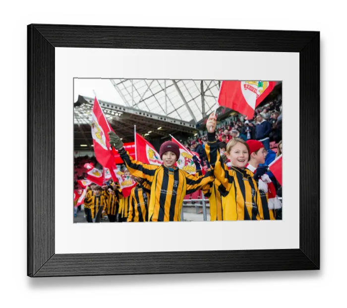 Framed Print : Passionate Bristol City Fans Pack Ashton Gate Stadium for Championship Showdown