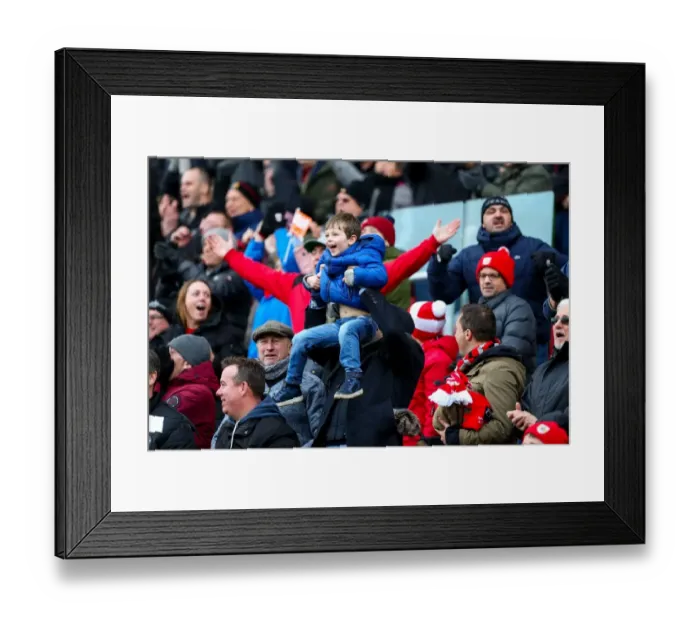 Framed Print : Bristol City Celebrate 2-1 Goal Over Cardiff City, Sky Bet Championship (January 2017)