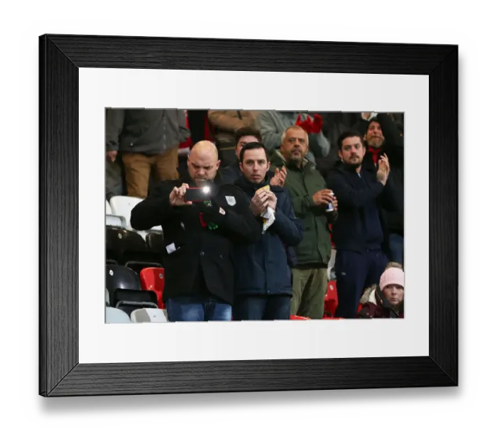 Framed Print : Bristol City Fans in Full Force at Highbury Stadium during FA Cup Third Round Replay vs Fleetwood Town Framed Print : Bristol City Fans in Full Force at Highbury Stadium during FA Cup Third Round Replay vs Fleetwood Town