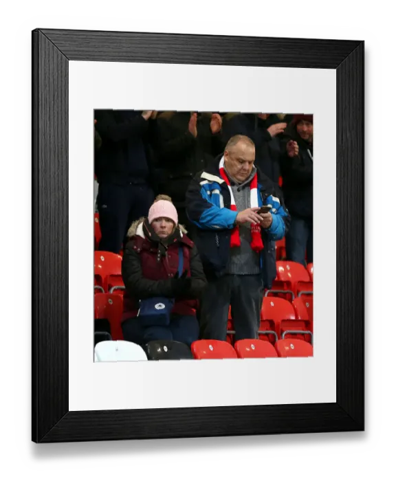Framed Print : Bristol City Fans in Full Force at Highbury Stadium during Emirates FA Cup Third Round Replay