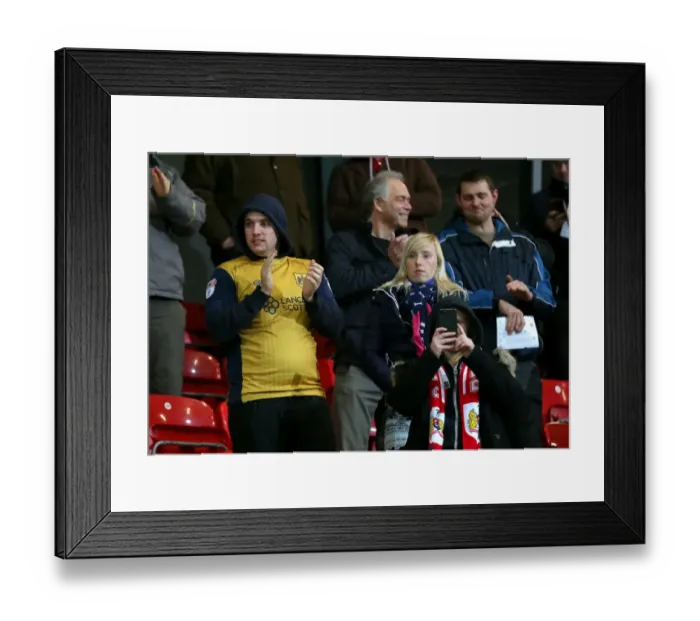 Framed Print : Bristol City Fans in Full Force at FA Cup Third Round Replay: Highbury Stadium Framed Print : Bristol City Fans in Full Force at FA Cup Third Round Replay: Highbury Stadium