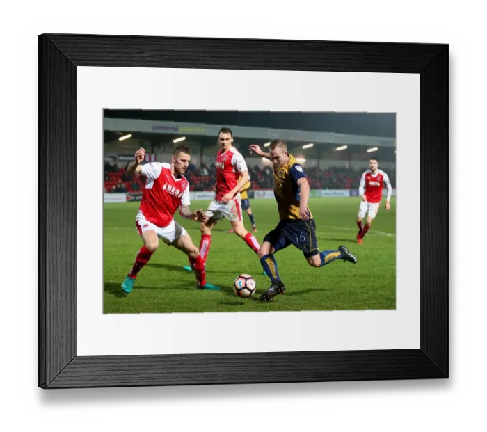 Framed Print : Gustav Engvall's Shot: Fleetwood Town vs. Bristol City, FA Cup Replay