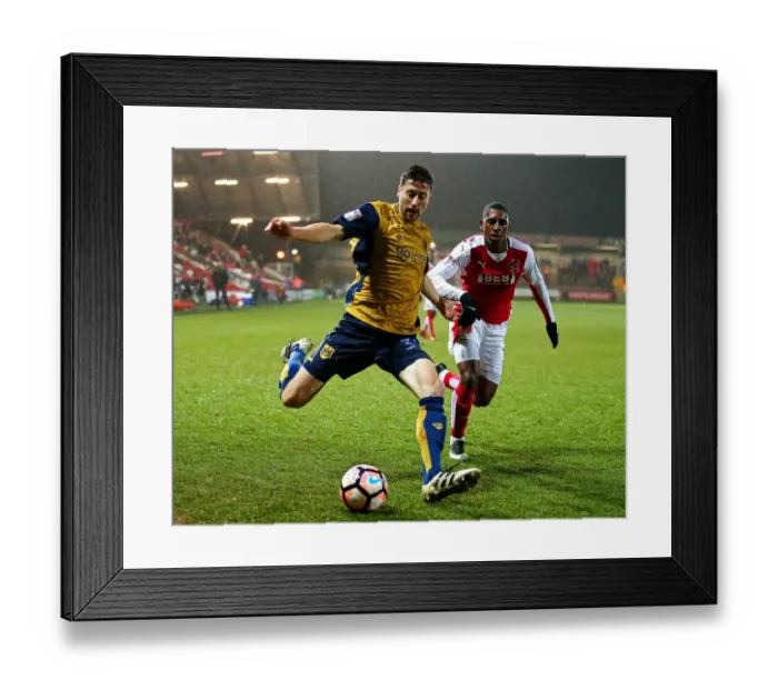Framed Print : Bristol City's Jens Hegeler Sends Cross into Fleetwood Town's Box during FA Cup Replay Framed Print : Bristol City's Jens Hegeler Sends Cross into Fleetwood Town's Box during FA Cup Replay