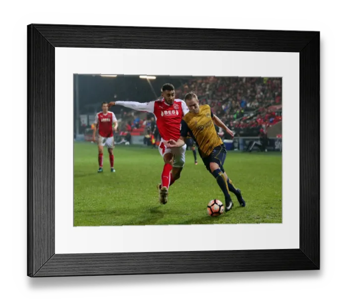 Framed Print : Gustav Engvall in Action: Fleetwood Town vs. Bristol City, FA Cup Third Round Replay