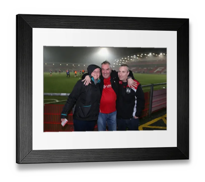 Framed Print : Bristol City Fans in Full Force at Fleetwood Town's Highbury Stadium - Emirates FA Cup Third Round Replay Framed Print : Bristol City Fans in Full Force at Fleetwood Town's Highbury Stadium - Emirates FA Cup Third Round Replay