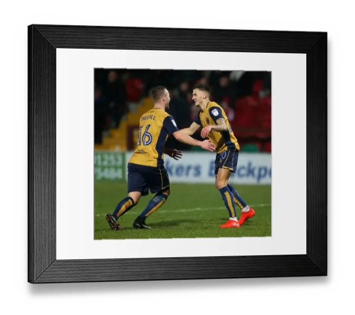 Framed Print : Jamie Paterson Scores First Goal for Bristol City in FA Cup Third Round Replay Against Fleetwood Town Framed Print : Jamie Paterson Scores First Goal for Bristol City in FA Cup Third Round Replay Against Fleetwood Town