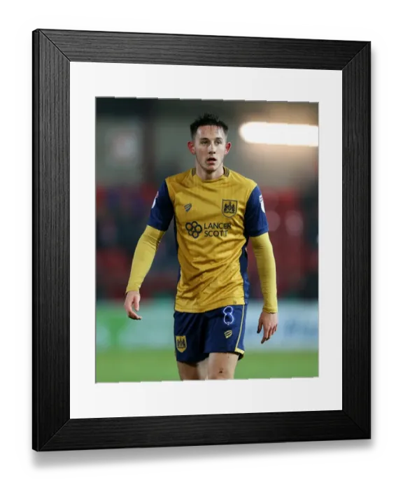 Framed Print : Josh Brownhill in Action: Fleetwood Town vs. Bristol City, FA Cup Replay