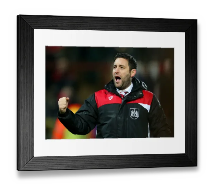 Framed Print : Bristol City's Historic FA Cup Upset: Lee Johnson's Euphoric Moment at Fleetwood Town Framed Print : Bristol City's Historic FA Cup Upset: Lee Johnson's Euphoric Moment at Fleetwood Town