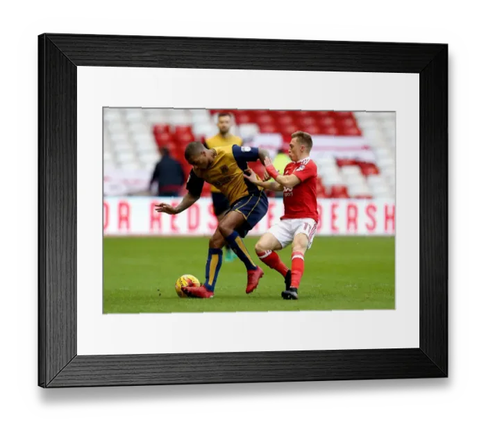 Framed Print : Mark Little vs Ben Osborn: Clash at The City Ground - Nottingham Forest vs Bristol City, Sky Bet Championship Framed Print : Mark Little vs Ben Osborn: Clash at The City Ground - Nottingham Forest vs Bristol City, Sky Bet Championship