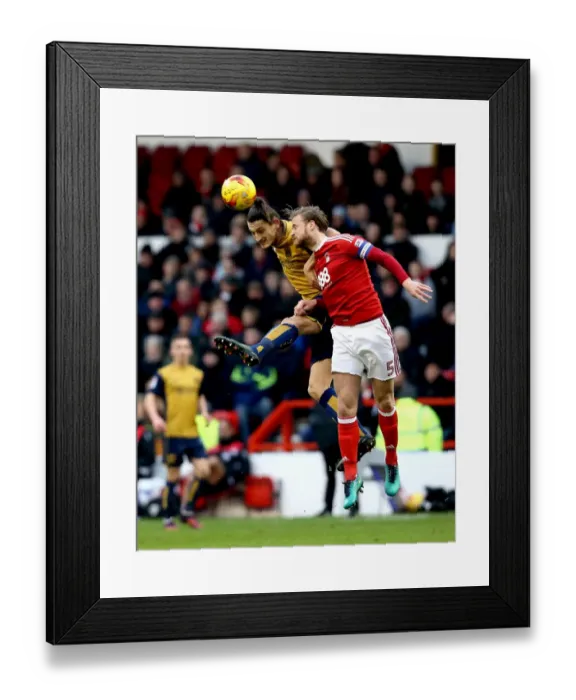 Framed Print : Milan Djuric vs. Matthew Mills: Heading Battle at The City Ground - Nottingham Forest vs. Bristol City, Sky Bet Championship (January 2017) Framed Print : Milan Djuric vs. Matthew Mills: Heading Battle at The City Ground - Nottingham Forest vs. Bristol City, Sky Bet Championship (January 2017)